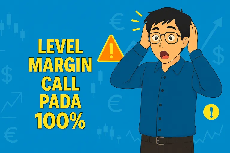  Skenario Perdagangan Forex: Level Margin Call pada 100% dan Tidak Ada Level Stop Out Terpisah