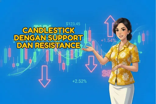 Candlestick dengan Support dan Resistance thumbnail