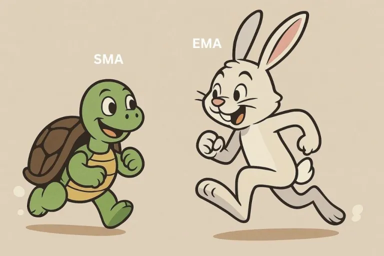 Kapan waktu menggunakan Exponential Moving Average dan Simple Moving Average