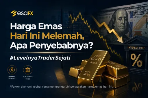 Harga Emas Hari Ini Melemah, Apa Penyebabnya? Simak Pengaruh Dolar AS dan Suku Bunga thumbnail Harga Emas Hari Ini Melemah, Apa Penyebabnya? Simak Pengaruh Dolar AS dan Suku Bunga thumbnail