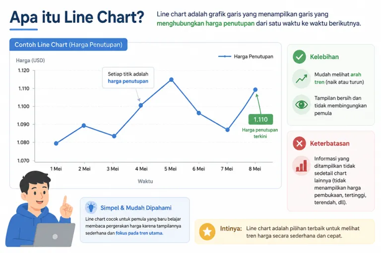 "Line penjelasan line chart trading