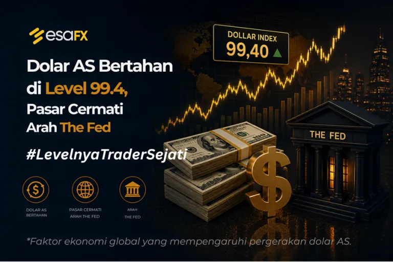 Dolar AS Bertahan di Level 99,4, Pasar Cermati Arah The Fed