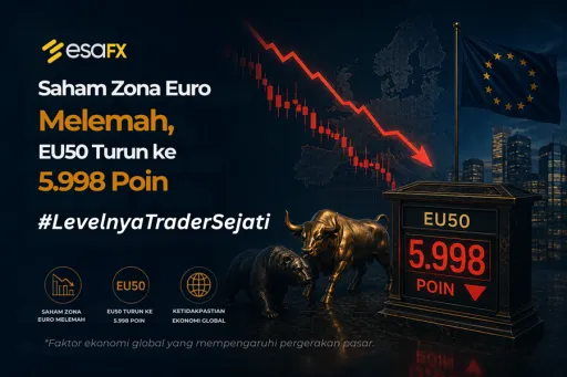 Saham Zona Euro Melemah, EU50 Turun ke 5.998 Poin thumbnail Saham Zona Euro Melemah, EU50 Turun ke 5.998 Poin thumbnail