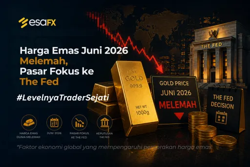 Harga Emas Juni 2026 Melemah, Pasar Fokus ke The Fed thumbnail Harga Emas Juni 2026 Melemah, Pasar Fokus ke The Fed thumbnail