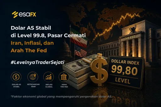 Dolar AS Stabil di Level 99,8, Pasar Cermati Iran, Inflasi, dan Arah The Fed thumbnail Dolar AS Stabil di Level 99,8, Pasar Cermati Iran, Inflasi, dan Arah The Fed thumbnail
