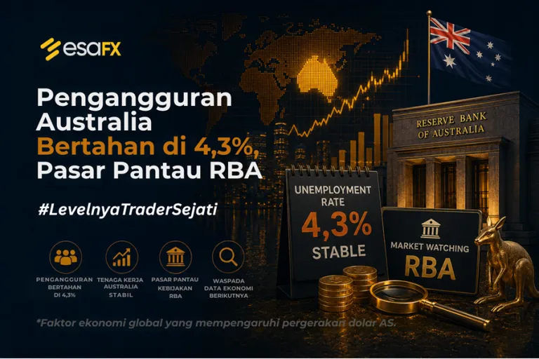 Pengangguran Australia Bertahan di 4,3%, Pasar Pantau RBA!