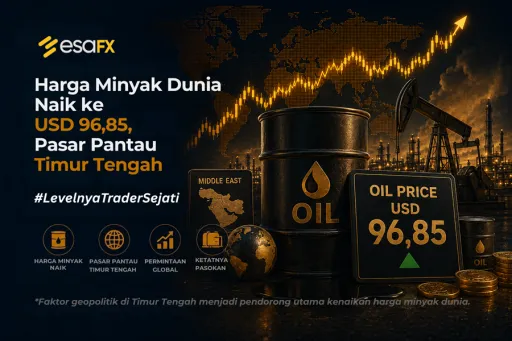Harga Minyak Dunia Naik ke USD 96,85, Pasar Pantau Timur Tengah thumbnail