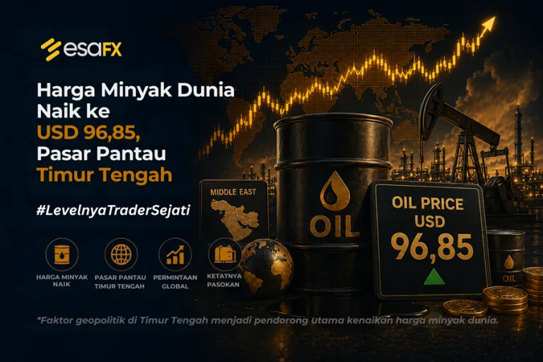 Harga Minyak Dunia Naik ke USD 96,85, Pasar Pantau Timur Tengah