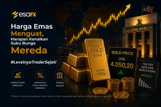 Harga Emas Menguat, Harapan Kenaikan Suku Bunga The Fed Mulai Mereda thumbnail Harga Emas Menguat, Harapan Kenaikan Suku Bunga The Fed Mulai Mereda thumbnail