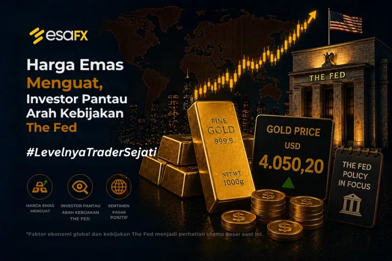 Harga Emas Menguat, Investor Pantau Arah Kebijakan The Fed