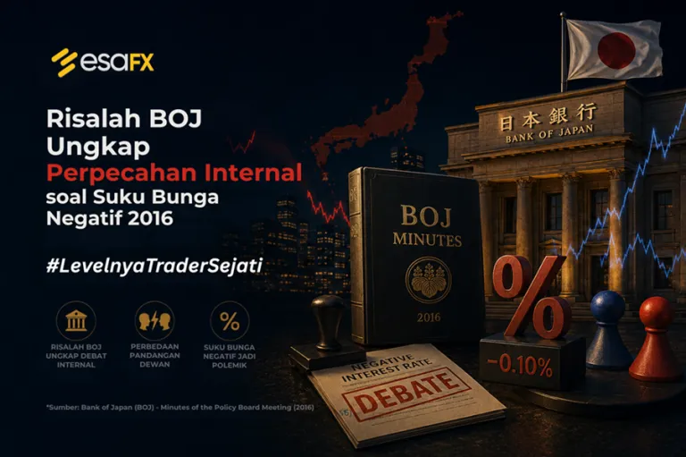 Risalah BOJ Ungkap Perpecahan Internal soal Suku Bunga Negatif 2016