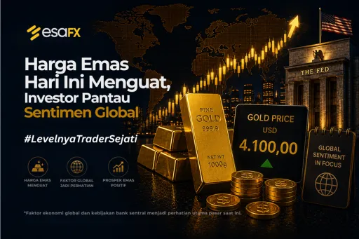 Harga Emas Hari Ini Menguat, Investor Pantau Sentimen Global thumbnail Harga Emas Hari Ini Menguat, Investor Pantau Sentimen Global thumbnail