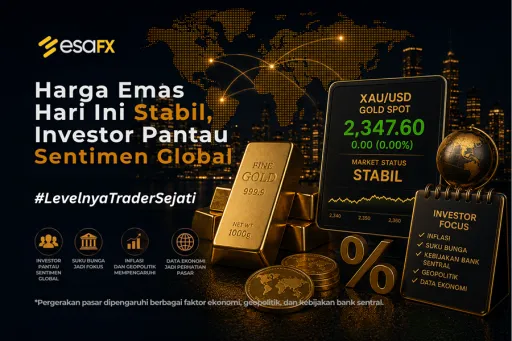 Harga Emas Hari Ini Stabil, Investor Pantau Sentimen Global thumbnail Harga Emas Hari Ini Stabil, Investor Pantau Sentimen Global thumbnail
