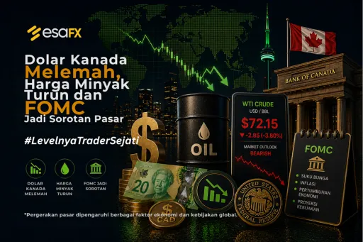 Dolar Kanada Melemah, Harga Minyak Turun dan FOMC Jadi Sorotan Pasar thumbnail Dolar Kanada Melemah, Harga Minyak Turun dan FOMC Jadi Sorotan Pasar thumbnail