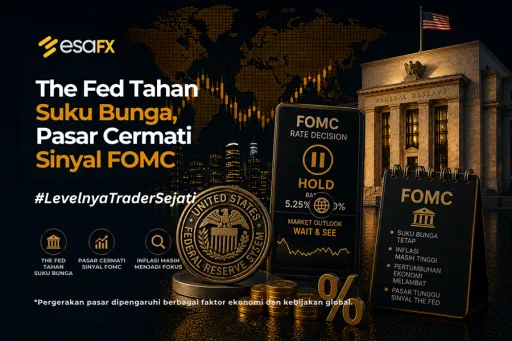 The Fed Tahan Suku Bunga, Pasar Cermati Sinyal FOMC thumbnail The Fed Tahan Suku Bunga, Pasar Cermati Sinyal FOMC thumbnail