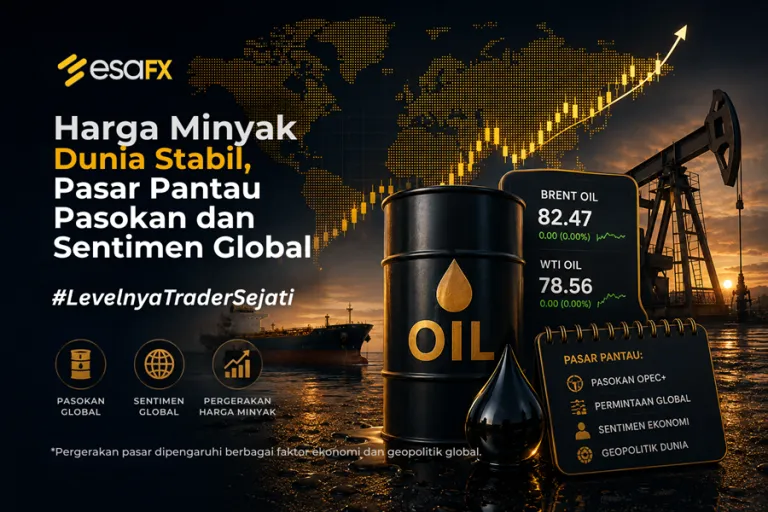 Harga Minyak Dunia Stabil, Pasar Pantau Pasokan dan Sentimen Global