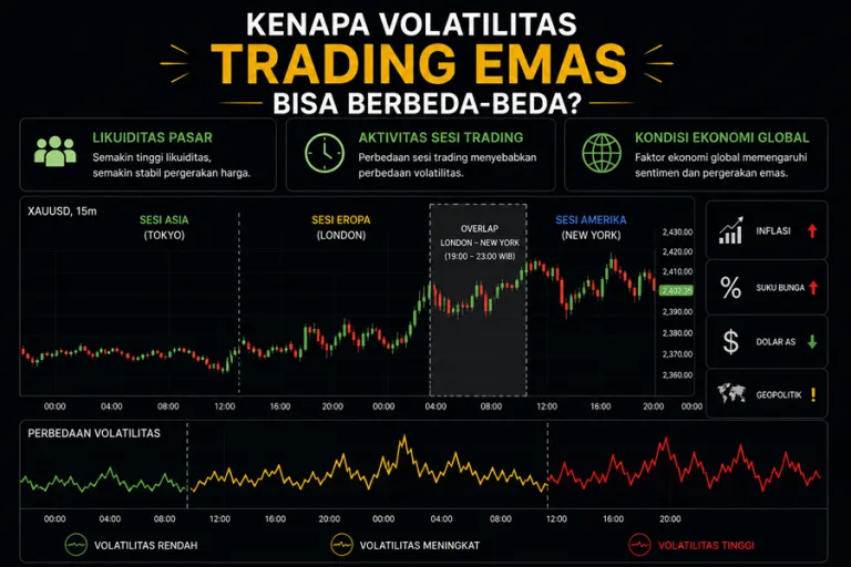 ilustrasi perbedaan volatilitas trading emas