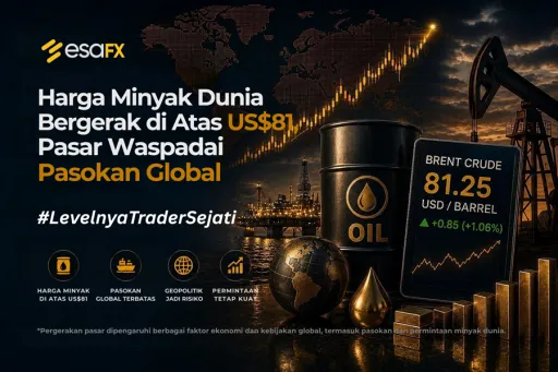 Harga Minyak Dunia Bergerak di Atas US$81, Pasar Waspadai Pasokan Global thumbnail
