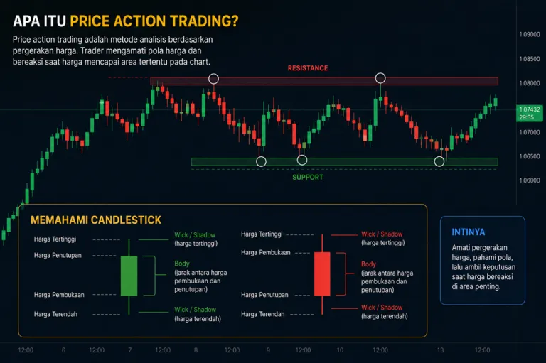grafik ilustrasi pengertian price action