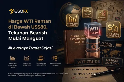 Harga WTI Rentan di Bawah US$80, Tekanan Bearish Mulai Menguat thumbnail