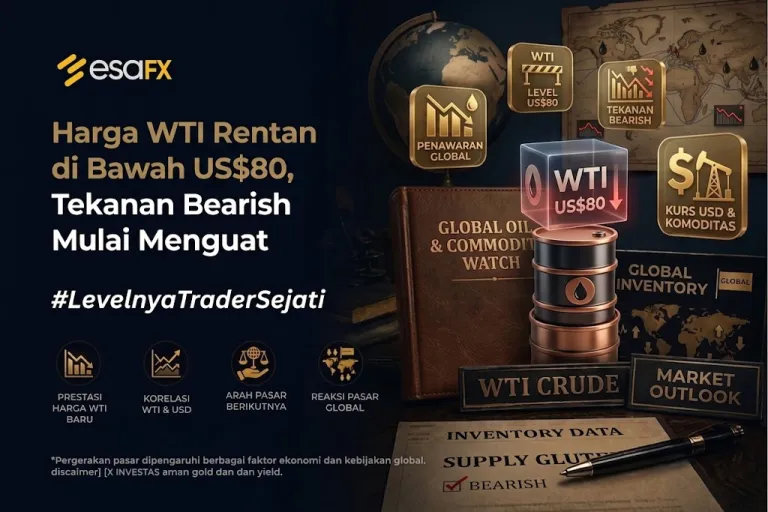 Harga WTI Rentan di Bawah US$80, Tekanan Bearish Mulai Menguat
