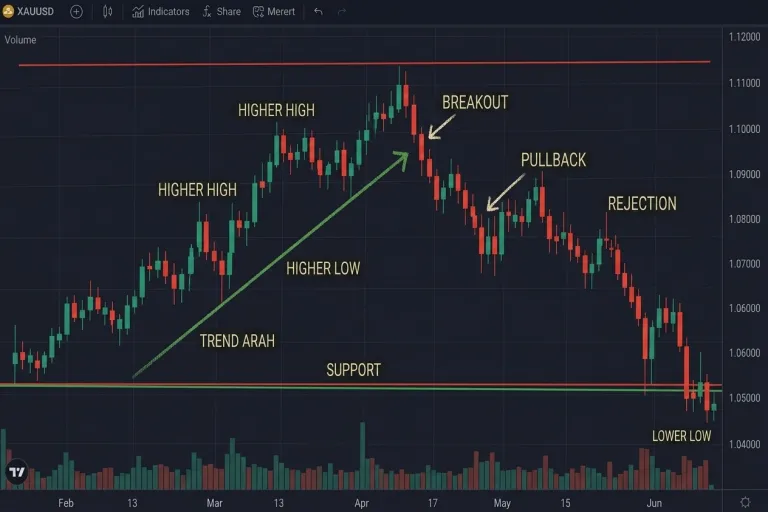 GRAFIK ILUSTRASI PRICE ACTION