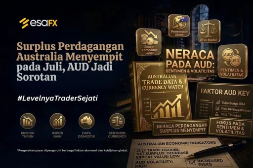 Surplus Perdagangan Australia Menyempit pada Juli, AUD Jadi Sorotan thumbnail Surplus Perdagangan Australia Menyempit pada Juli, AUD Jadi Sorotan thumbnail