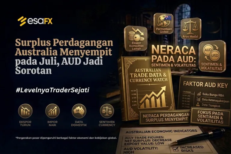 Surplus Perdagangan Australia Menyempit pada Juli, AUD Jadi Sorotan