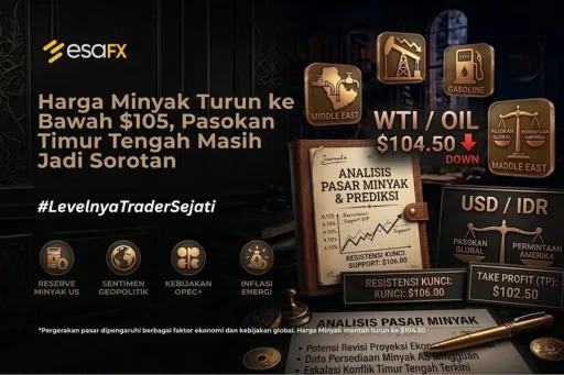 Harga Minyak Turun ke Bawah $105, Pasokan Timur Tengah Masih Jadi Sorotan thumbnail