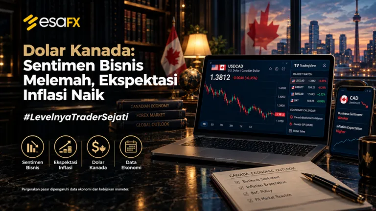 Dolar Kanada: Sentimen Bisnis Melemah, Ekspektasi Inflasi Naik